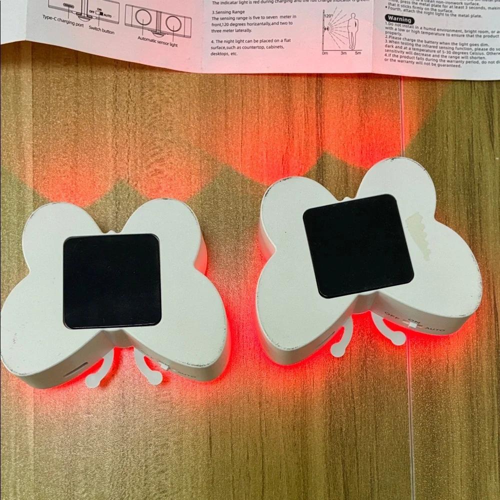 RGB LED Butterfly Night Lights with Motion Sensor